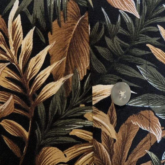 Vintage Pierre Cardin Hawaiian Shirt Tropical Print Cotton Made in Korea Resort - Picture 6 of 12